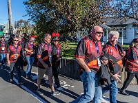 NZL CAN Christchurch 2018APR22 GO StreetParade 003 : - DATE, - PLACES, - SPORTS, - TRIPS, 10's, 2018, 2018 - Kiwi Kruisin, 2018 Christchurch Golden Oldies, April, Canterbury, Christchurch, Christchurch Netball Courts, Day, Golden Oldies Rugby Union, Month, New Zealand, Oceania, Rugby Union, Street Parade, Sunday, Year